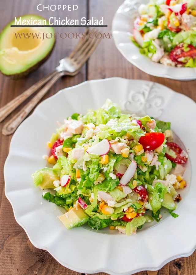 Kid-Friendly Chopped Mexican Salad with Simple Dressing